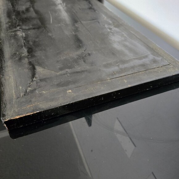 Vintage Asian Wall Art Panel Set – Lacquer & Mother of Pearl Geisha Decor - Picture 8 of 16